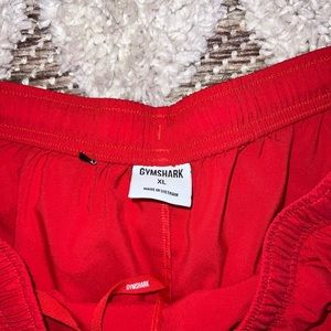 Mens Red Gymshark Shorts